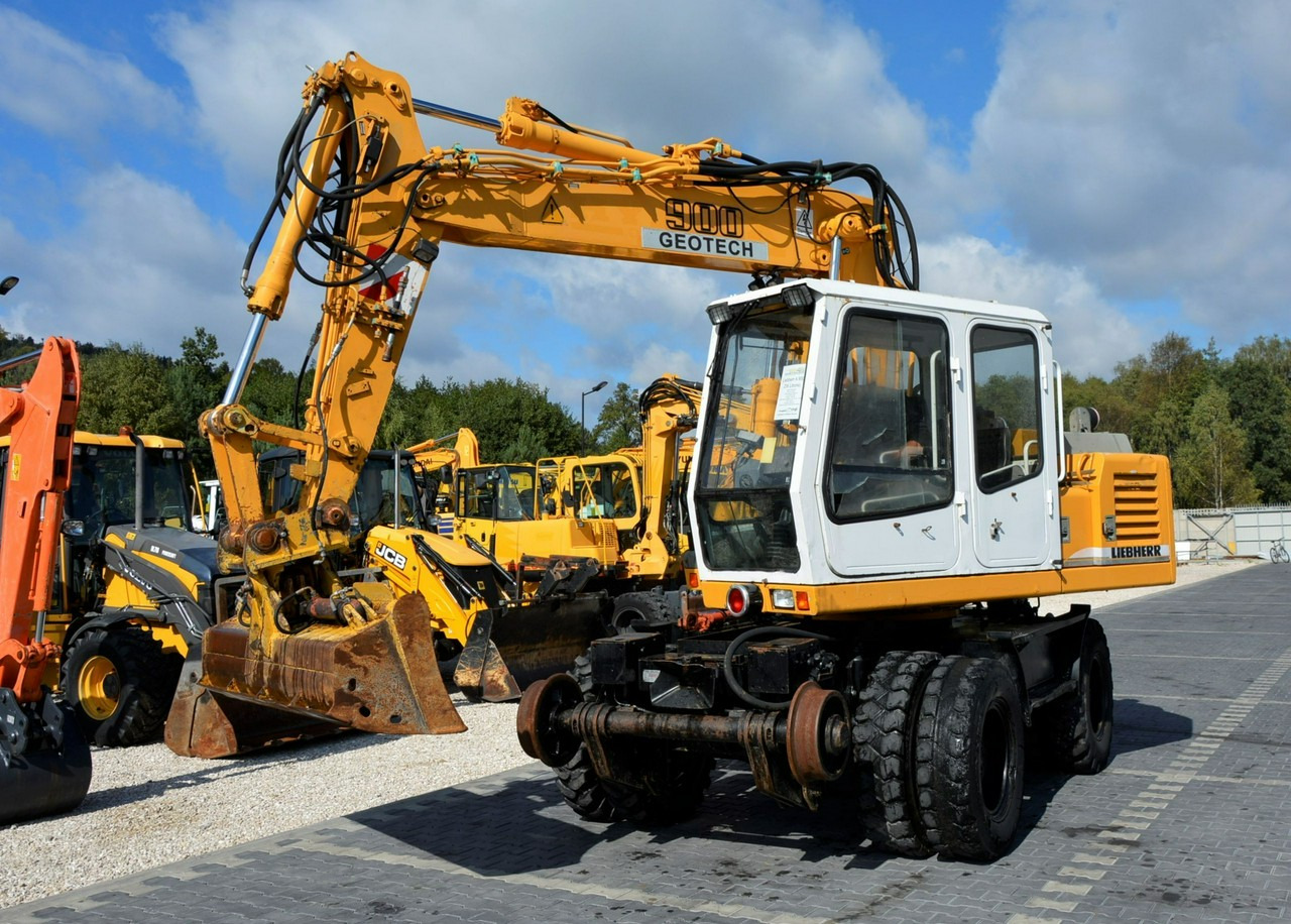 Liebherr A 900 ZW Litronic Koparka + Kolej - حفار ذو عجلات: صورة 2 Liebherr A 900 ZW Litronic Koparka + Kolej - حفار ذو عجلات: صورة 2