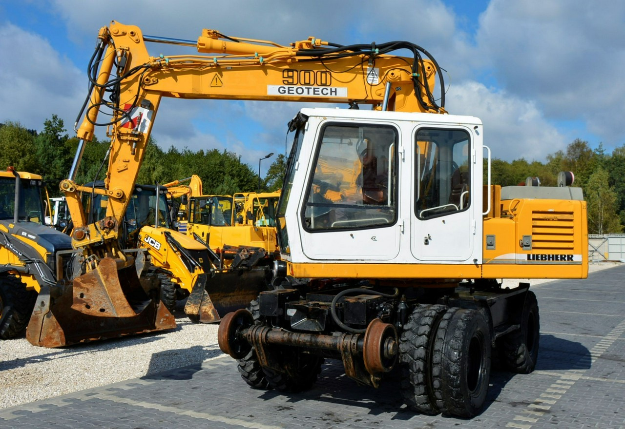 Liebherr A 900 ZW Litronic Koparka + Kolej - حفار ذو عجلات: صورة 3 Liebherr A 900 ZW Litronic Koparka + Kolej - حفار ذو عجلات: صورة 3