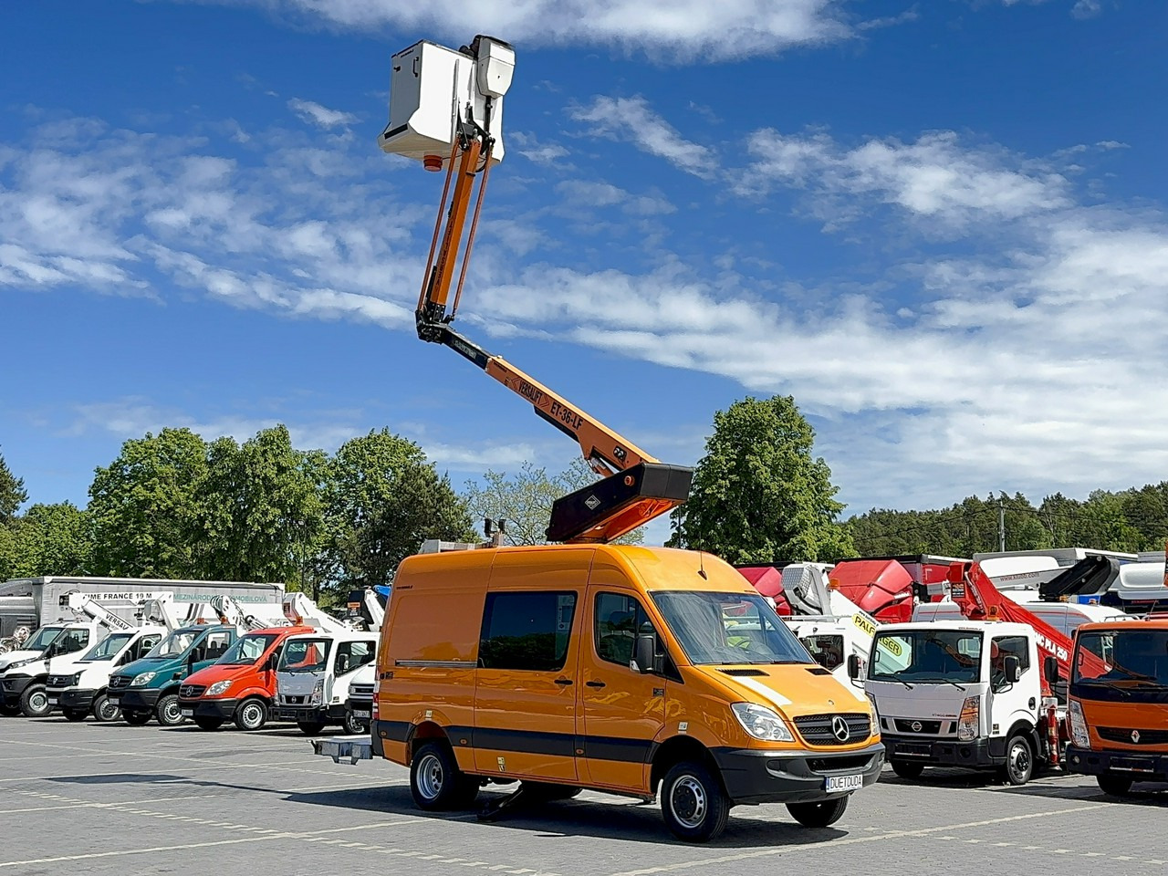Mercedes Sprinter Zwyżka Podnośnik Koszowy VERSALIFT KLUBB ET-36-LF UDT - منصة محمولة مثبتة على الشاحنة: صورة 1 Mercedes Sprinter Zwyżka Podnośnik Koszowy VERSALIFT KLUBB ET-36-LF UDT - منصة محمولة مثبتة على الشاحنة: صورة 1