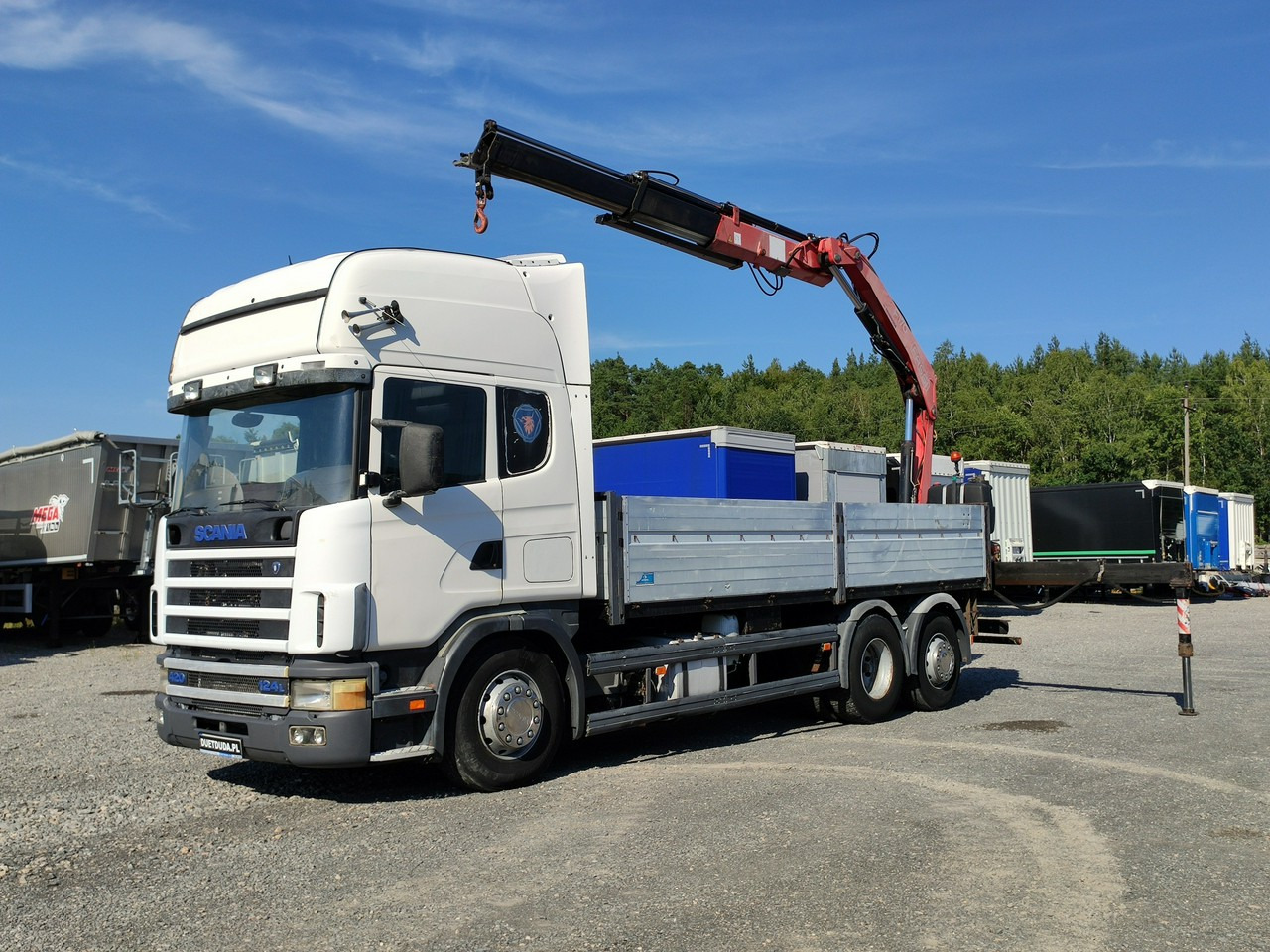 Scania 124L 420 6x2 Retarder HDS FASSI F170 Budowlanka - شاحنات مسطحة, شاحنة كرين: صورة 1 Scania 124L 420 6x2 Retarder HDS FASSI F170 Budowlanka - شاحنات مسطحة, شاحنة كرين: صورة 1