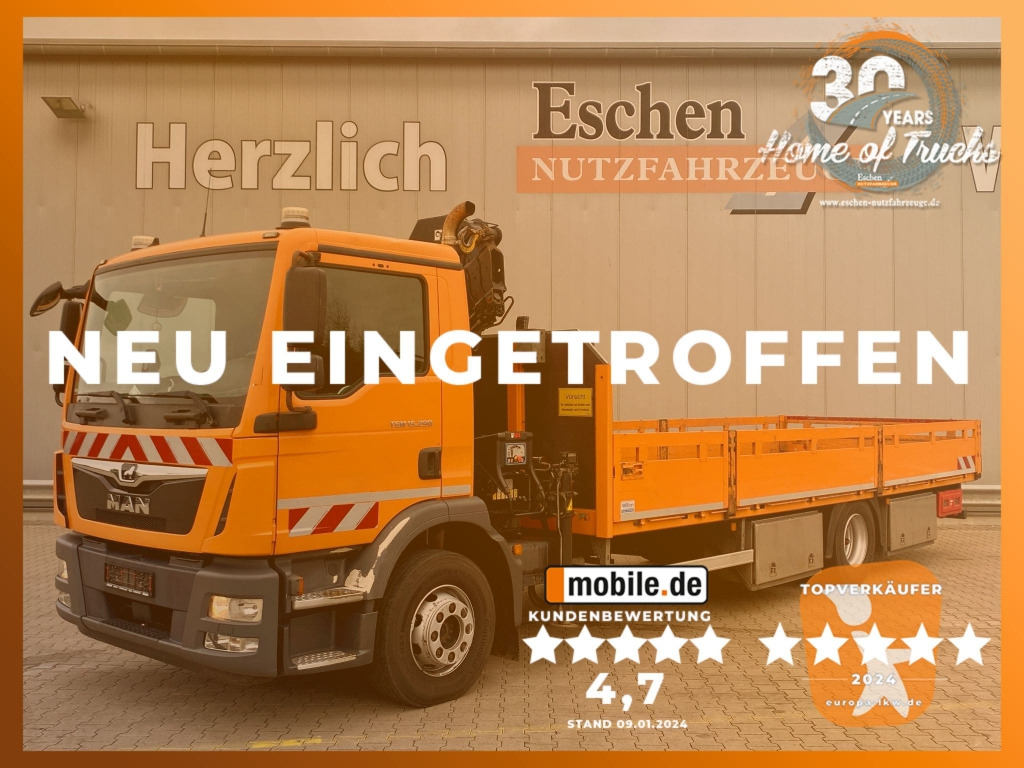 MAN TGM 15.290 4x2 BL / HIAB Faltkran - شاحنات مسطحة, شاحنة كرين: صورة 1 MAN TGM 15.290 4x2 BL / HIAB Faltkran - شاحنات مسطحة, شاحنة كرين: صورة 1