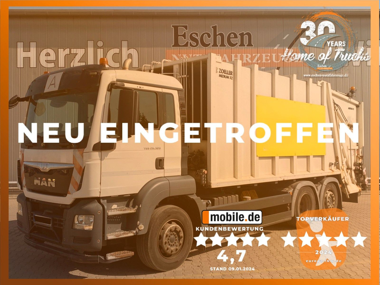 MAN TGS 26.320 6x2-4 | Zöller Medium X2EC24*3x Sitze - شاحنة قمامة: صورة 1 MAN TGS 26.320 6x2-4 | Zöller Medium X2EC24*3x Sitze - شاحنة قمامة: صورة 1