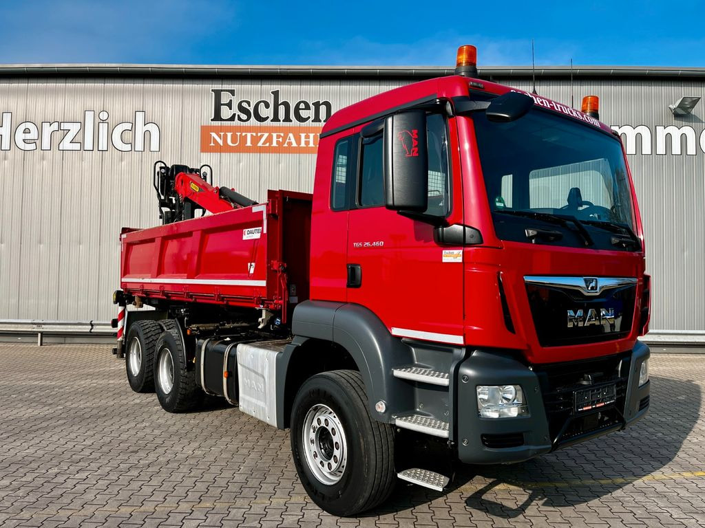 شاحنة قلاب, شاحنة كرين MAN TGS 26.460 6x4BB Palfinger M12L83 Kran Bordmatik: صورة 7