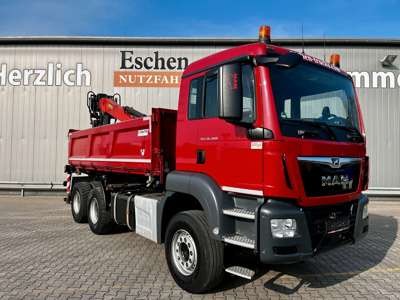 شاحنة قلاب, شاحنة كرين MAN TGS 26.460 6x4BB|Palfinger M12L83 Kran*Bordmatik: صورة 8