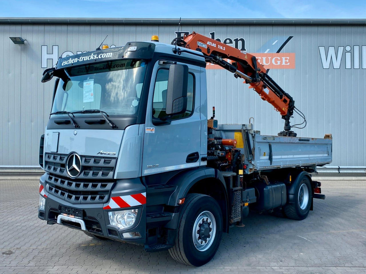 Mercedes-Benz Arocs 1843 HAD 4x4 | Atlas 116.3-A3*5+6.Kreis - شاحنة قلاب, شاحنة كرين: صورة 1 Mercedes-Benz Arocs 1843 HAD 4x4 | Atlas 116.3-A3*5+6.Kreis - شاحنة قلاب, شاحنة كرين: صورة 1
