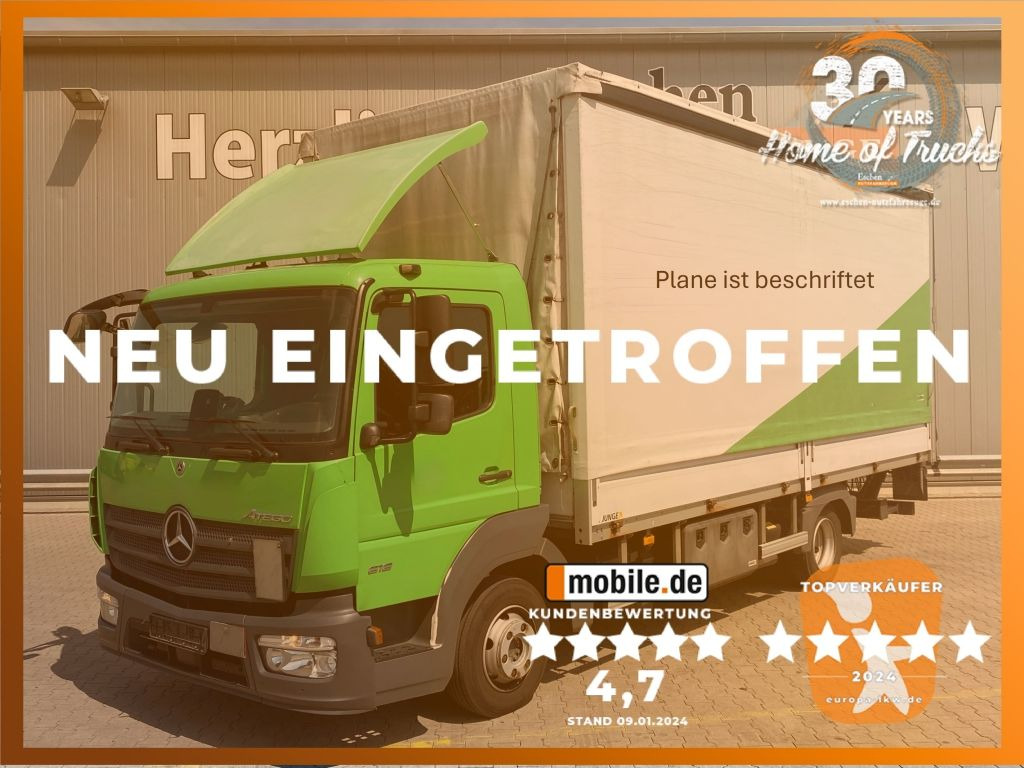 Mercedes-Benz Atego 818 | MBB LBW 1,00to.*Edscha*2x Gardine*AC - شاحنة مغلقة بستائر جانبية: صورة 1 Mercedes-Benz Atego 818 | MBB LBW 1,00to.*Edscha*2x Gardine*AC - شاحنة مغلقة بستائر جانبية: صورة 1