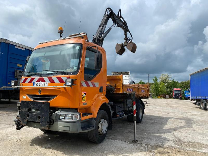 Renault Midlum 180 - شاحنة قلاب, شاحنة كرين: صورة 4 Renault Midlum 180 - شاحنة قلاب, شاحنة كرين: صورة 4