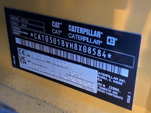 Cat 301.8 - حفار صغير: صورة 5 Cat 301.8 - حفار صغير: صورة 5