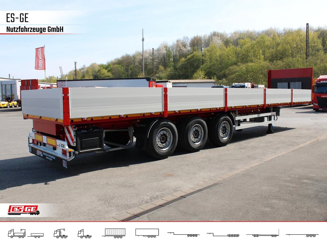 نصف مقطورة مسطحة ES-GE 3-Achs Sattelanhänger -Bordwände: صورة 9