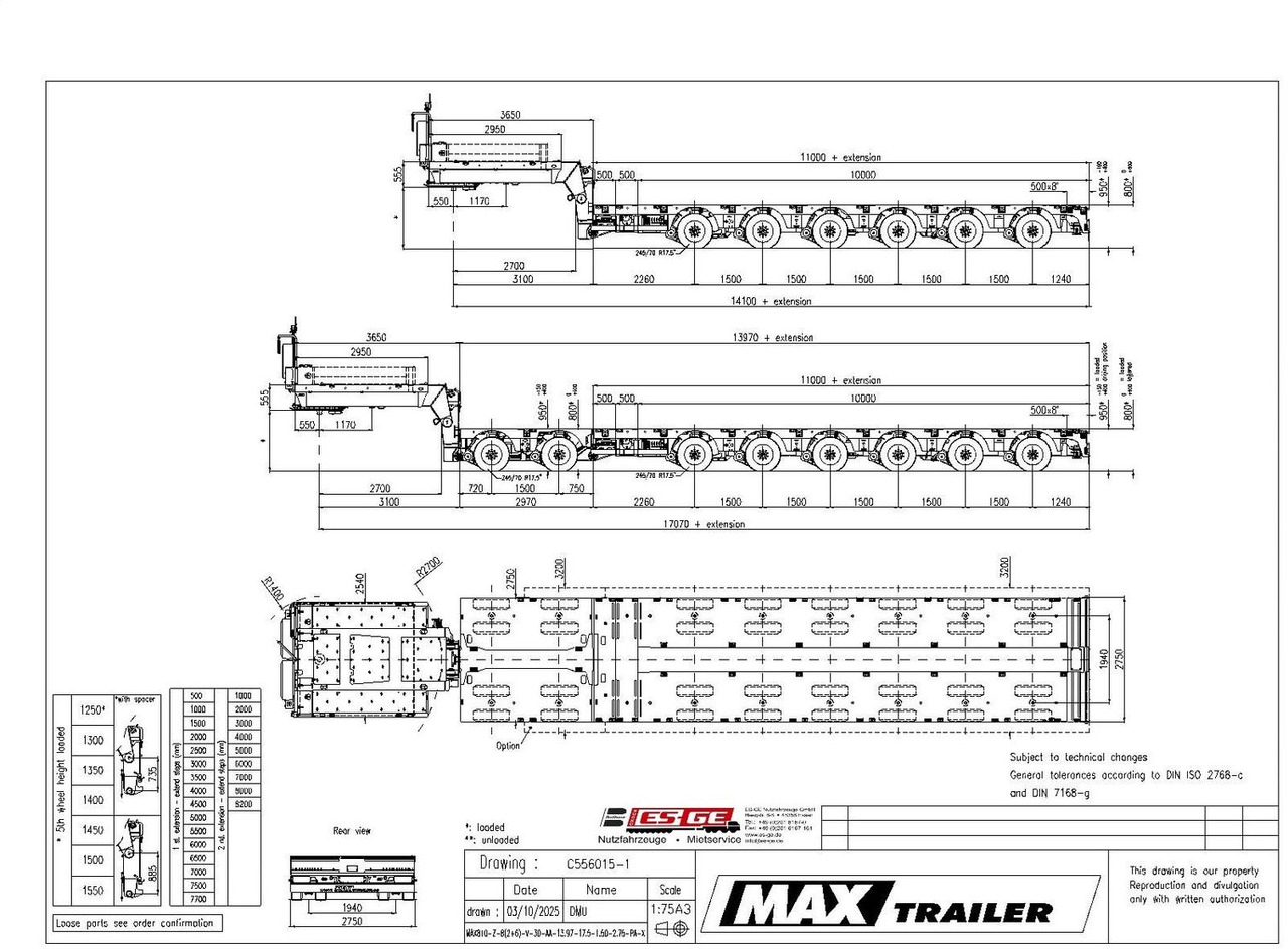 Faymonville MAX Trailer MAX810 Semi-Tieflader 2+6 PA-X - نصف مقطورة بلودر منخفض: صورة 1 Faymonville MAX Trailer MAX810 Semi-Tieflader 2+6 PA-X - نصف مقطورة بلودر منخفض: صورة 1