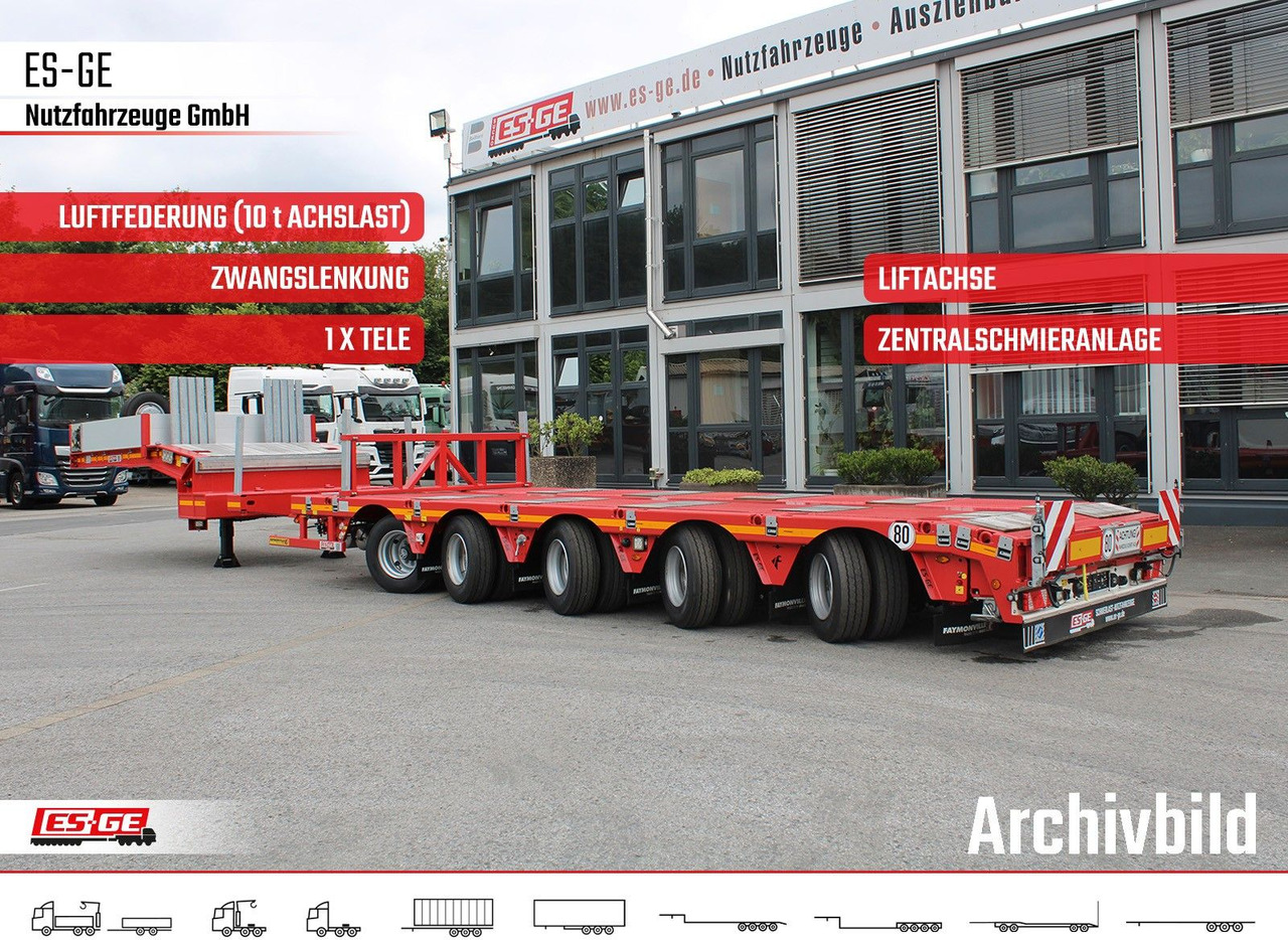 Faymonville Multimax Satteltieflader - hydr. gelenkt - نصف مقطورة بلودر منخفض: صورة 1 Faymonville Multimax Satteltieflader - hydr. gelenkt - نصف مقطورة بلودر منخفض: صورة 1