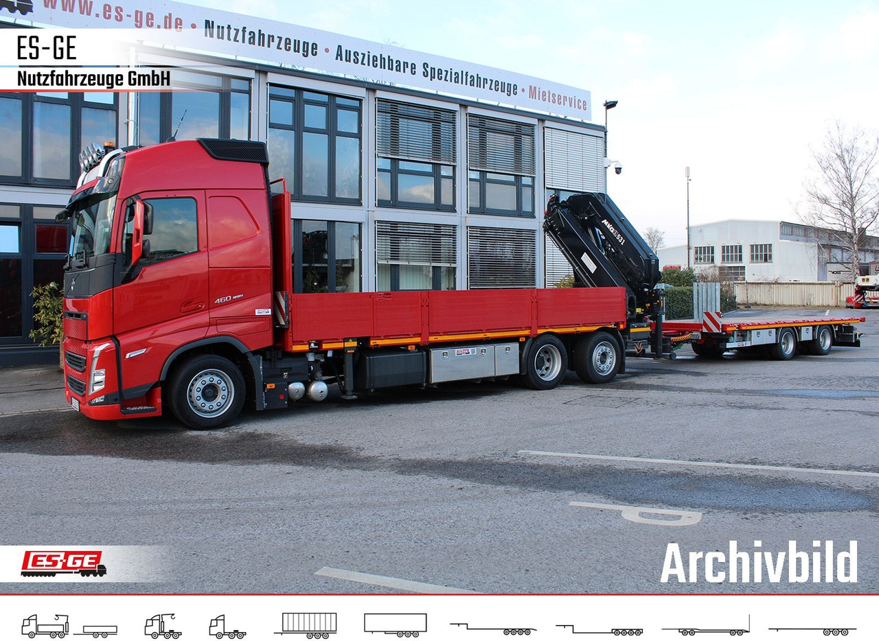Volvo FH 460 6x2R NLA, MKG HLK 531HP a6 - شاحنات مسطحة, شاحنة كرين: صورة 1 Volvo FH 460 6x2R NLA, MKG HLK 531HP a6 - شاحنات مسطحة, شاحنة كرين: صورة 1
