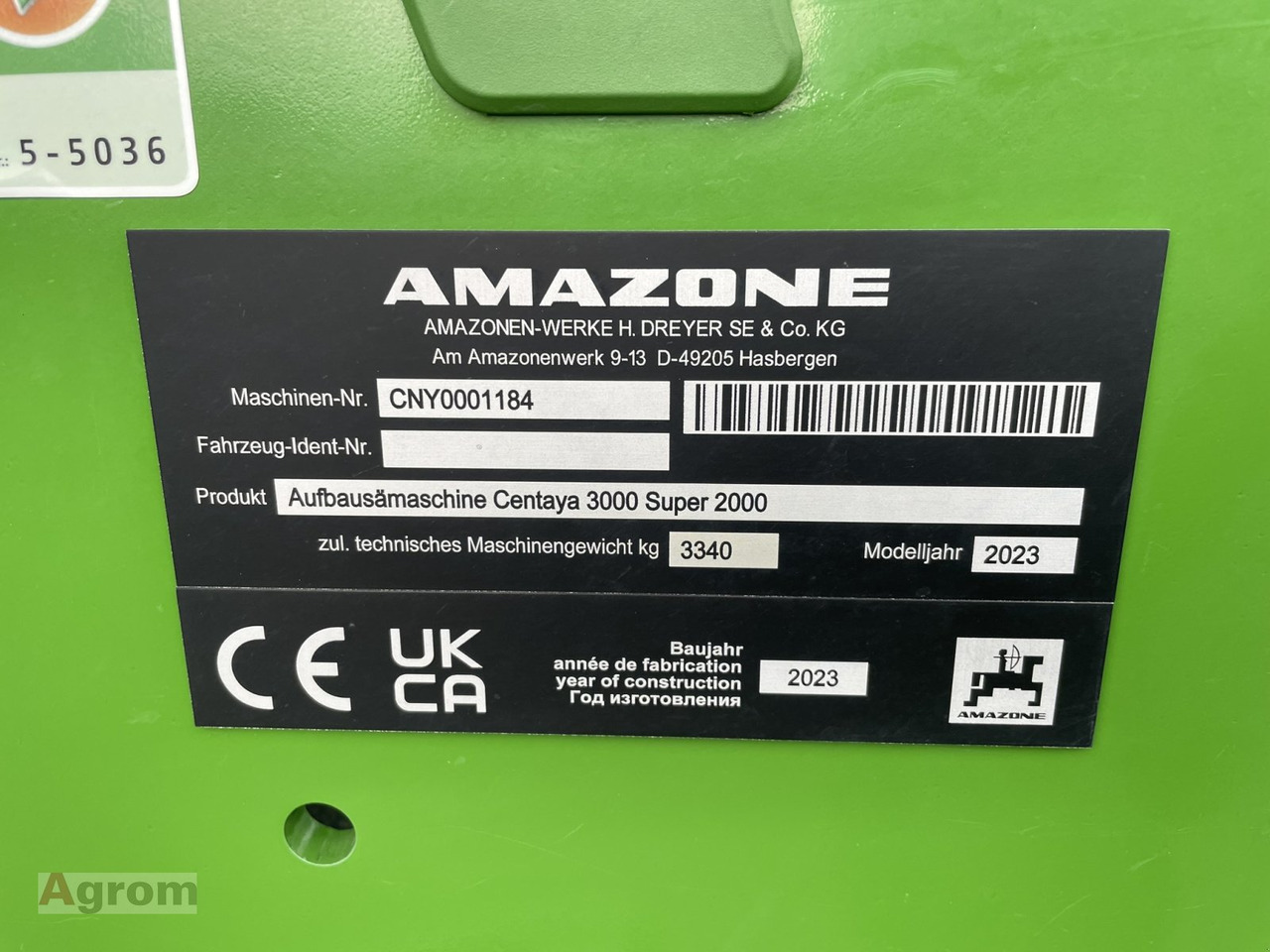 تأجير Amazone Centaya 3000 Super + KG 3001 Super Amazone Centaya 3000 Super + KG 3001 Super: صورة 9
