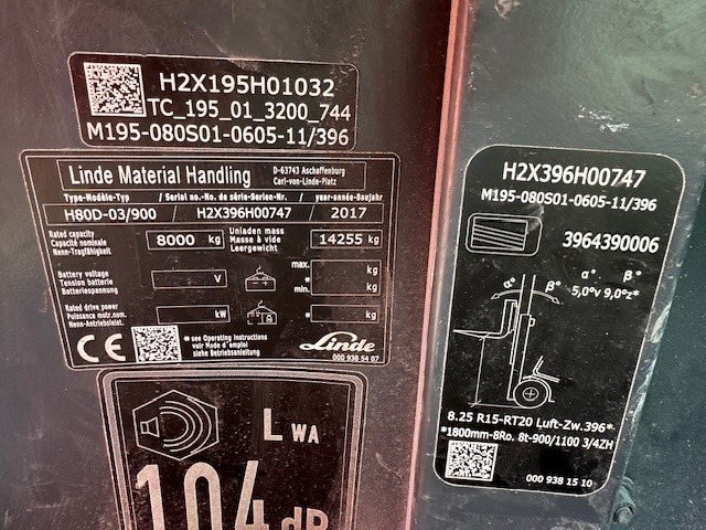 LINDE H80D-03/900 CABIN   NO FORK CARIDGE NO FORKS - رافعة شوكية ديزل: صورة 2 LINDE H80D-03/900 CABIN   NO FORK CARIDGE NO FORKS - رافعة شوكية ديزل: صورة 2