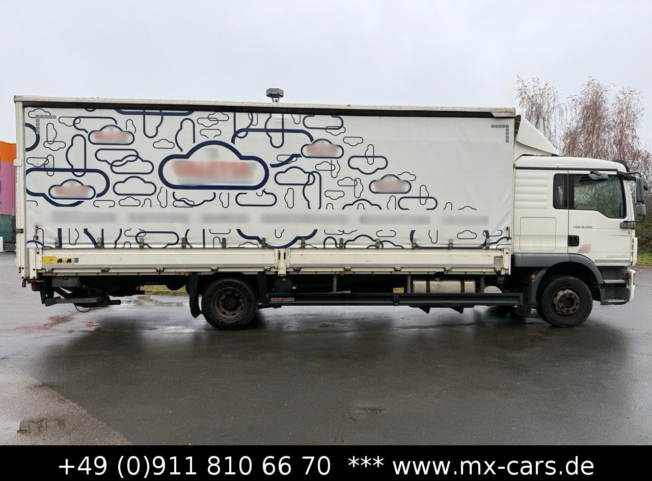 MAN TGM 12.250 Pritsche Plane LBW Schlafkabine Autom - شاحنة ذات ستائر جانبية: صورة 4 MAN TGM 12.250 Pritsche Plane LBW Schlafkabine Autom - شاحنة ذات ستائر جانبية: صورة 4