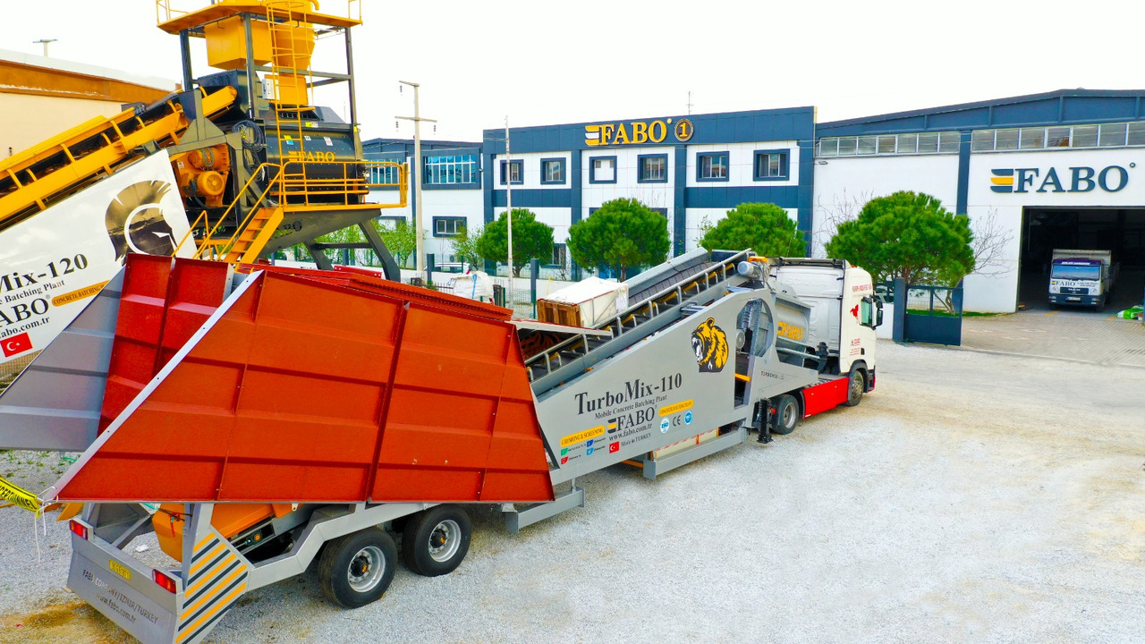 FABO mobile concrete batching plant - آلة الخرسانة: صورة 1 FABO mobile concrete batching plant - آلة الخرسانة: صورة 1