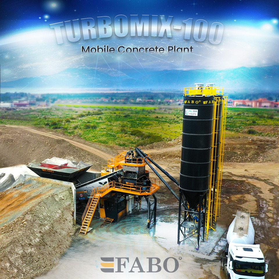 FABO mobile concrete batching plant - آلة الخرسانة: صورة 1 FABO mobile concrete batching plant - آلة الخرسانة: صورة 1
