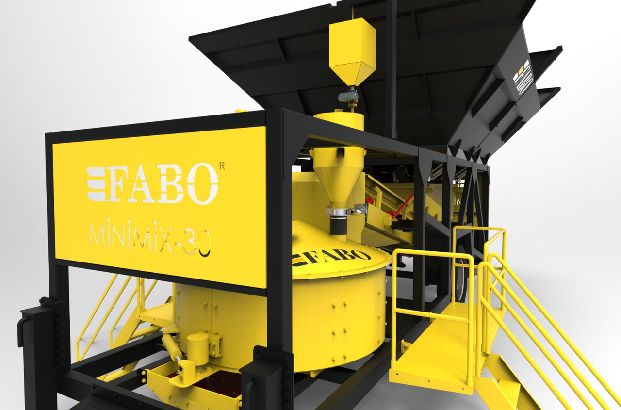 آلة الخرسانة للبيع  FABO mobile concrete batching plant: صورة 11