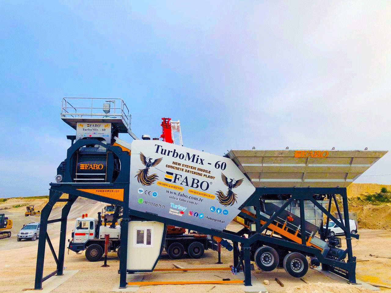FABO mobile concrete batching plant - آلة الخرسانة: صورة 5 FABO mobile concrete batching plant - آلة الخرسانة: صورة 5