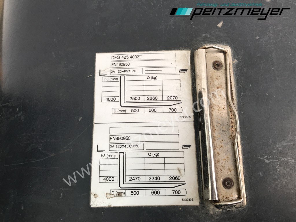 رافعة شوكية ديزل JUNGHEINRICH Gabelstapler DFG 425: صورة 20
