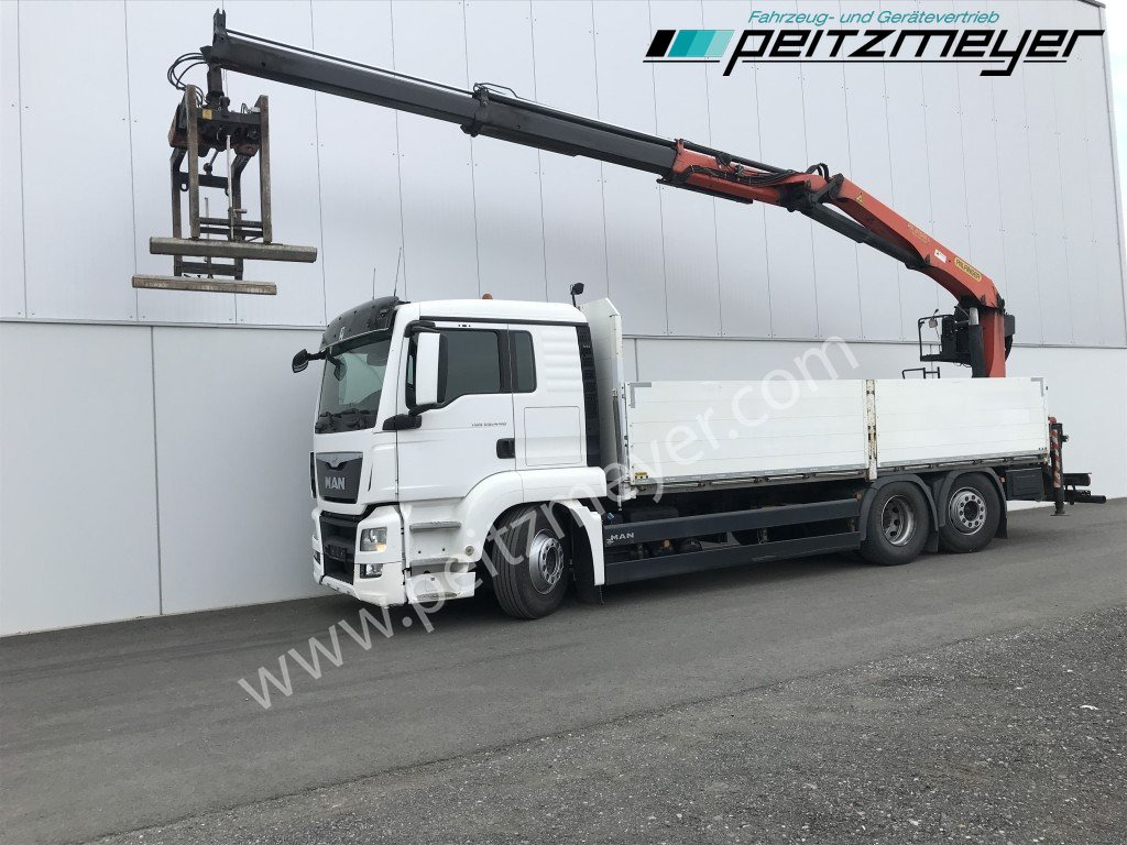 MAN TGS 26.440 FL 6x2 Palfinger PK 21001 L Steinzange, EU 6, Lenkachse - شاحنات مسطحة, شاحنة كرين: صورة 1 MAN TGS 26.440 FL 6x2 Palfinger PK 21001 L Steinzange, EU 6, Lenkachse - شاحنات مسطحة, شاحنة كرين: صورة 1