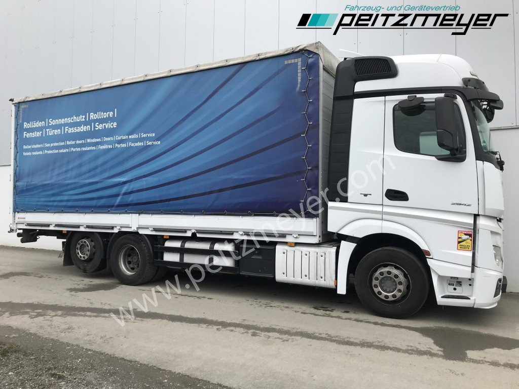 MERCEDES-BENZ Actros 2542 LL Pritsche, EU 6, Klima, Standklima, - شاحنة ذات ستائر جانبية: صورة 3 MERCEDES-BENZ Actros 2542 LL Pritsche, EU 6, Klima, Standklima, - شاحنة ذات ستائر جانبية: صورة 3