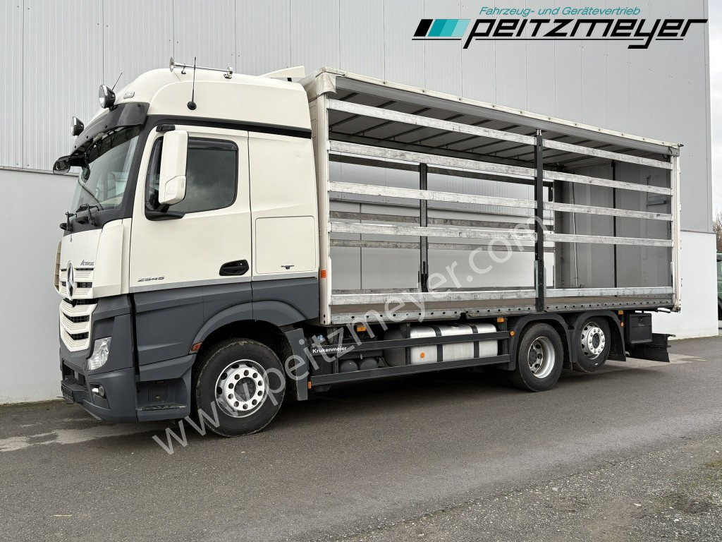 MERCEDES-BENZ Actros 2545 LL Pritsche, Klima, Standklima, PPC, EU 6 MP 4 - Edscha - شاحنة ذات ستائر جانبية: صورة 1 MERCEDES-BENZ Actros 2545 LL Pritsche, Klima, Standklima, PPC, EU 6 MP 4 - Edscha - شاحنة ذات ستائر جانبية: صورة 1