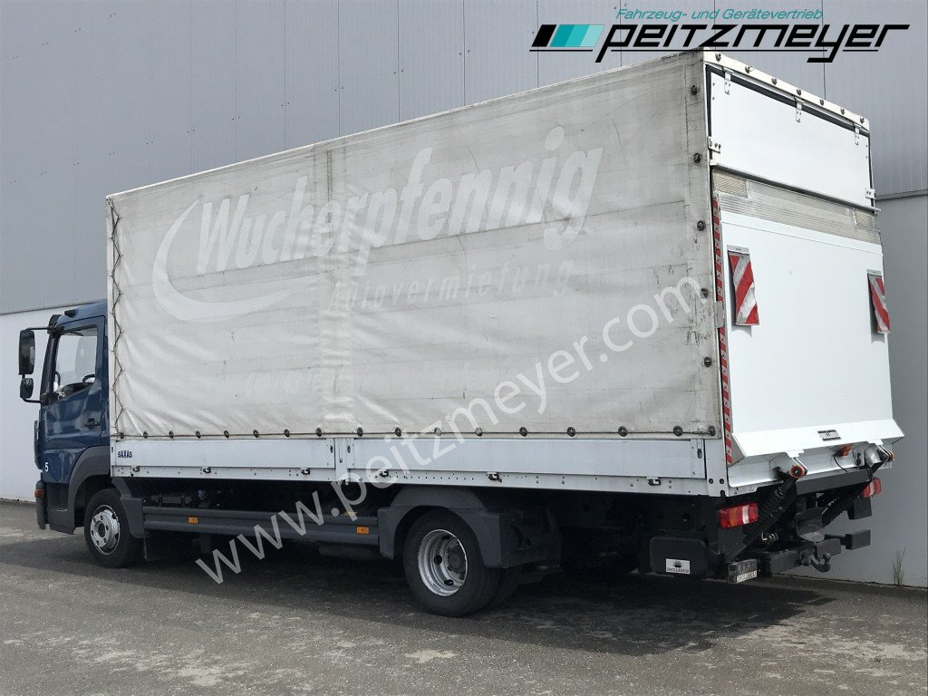 MERCEDES-BENZ Atego 818 L Pritsche+LBW, Klima, 2 x AHK - شاحنة ذات ستائر جانبية: صورة 4 MERCEDES-BENZ Atego 818 L Pritsche+LBW, Klima, 2 x AHK - شاحنة ذات ستائر جانبية: صورة 4