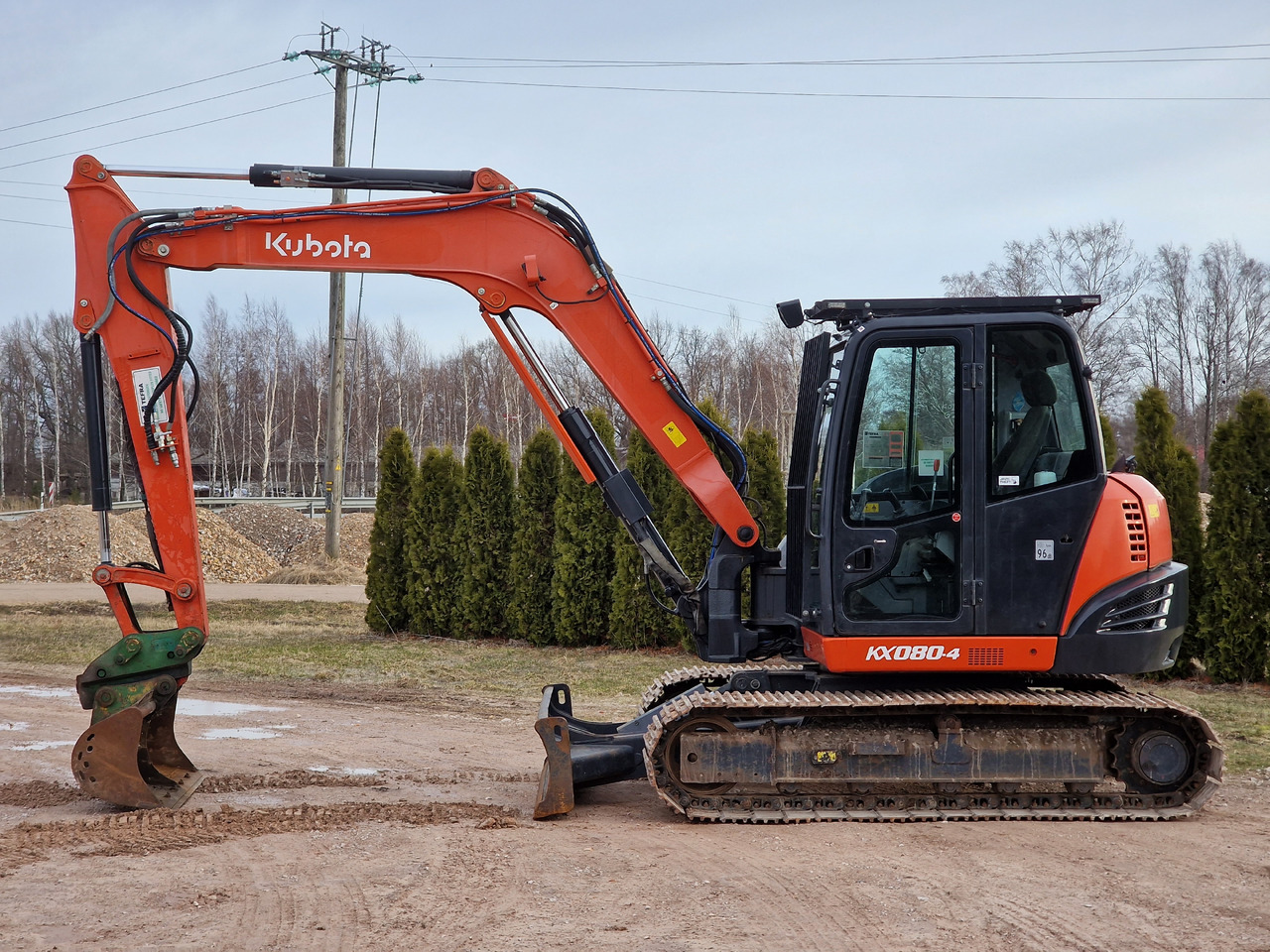 KUBOTA KX080-4. Metal tracks. - حفار صغير: صورة 3 KUBOTA KX080-4. Metal tracks. - حفار صغير: صورة 3