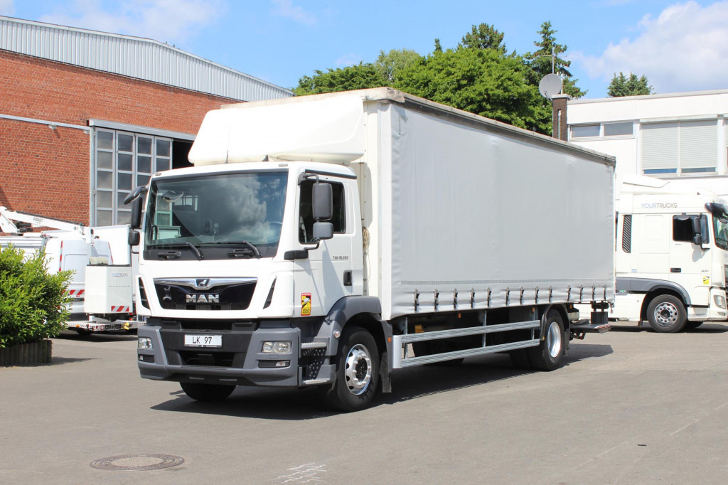 MAN TGM 18.290 EURO 6 Plane Klima LDW Edscha LBW - شاحنة ذات ستائر جانبية: صورة 1 MAN TGM 18.290 EURO 6 Plane Klima LDW Edscha LBW - شاحنة ذات ستائر جانبية: صورة 1