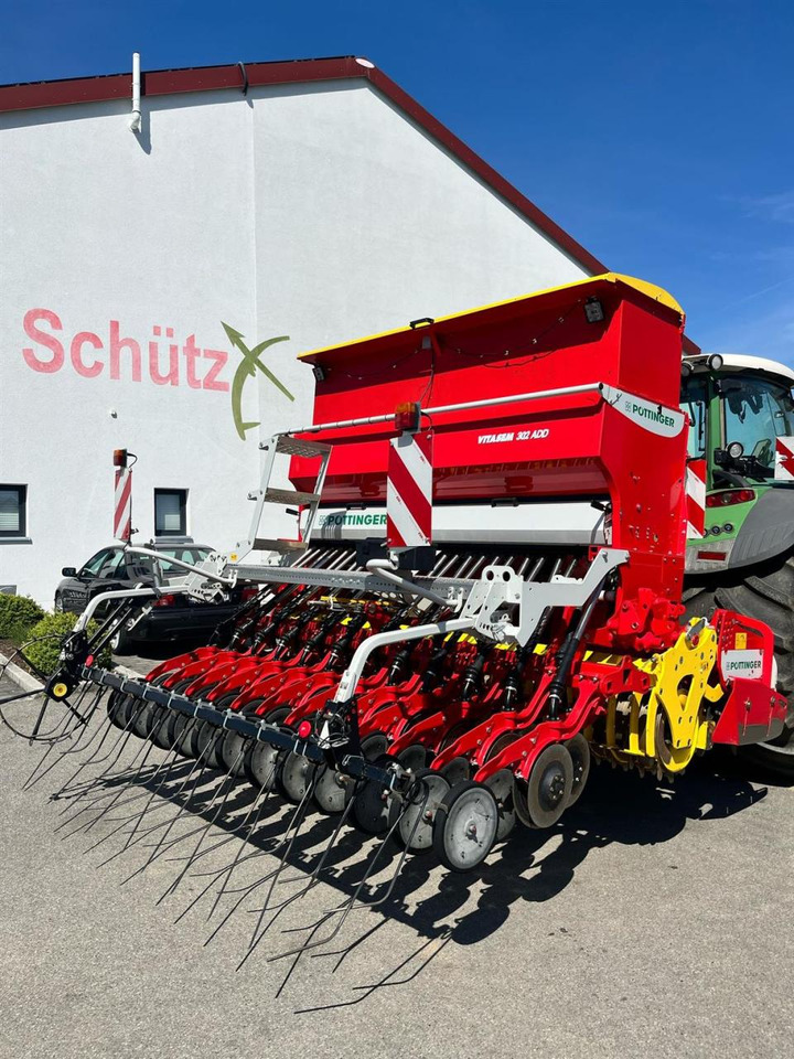 Pöttinger Vitasem 302 ADD + Pöttinger Lion 303.12 WG, Kombi - آلة بذر الحصاد: صورة 1 Pöttinger Vitasem 302 ADD + Pöttinger Lion 303.12 WG, Kombi - آلة بذر الحصاد: صورة 1