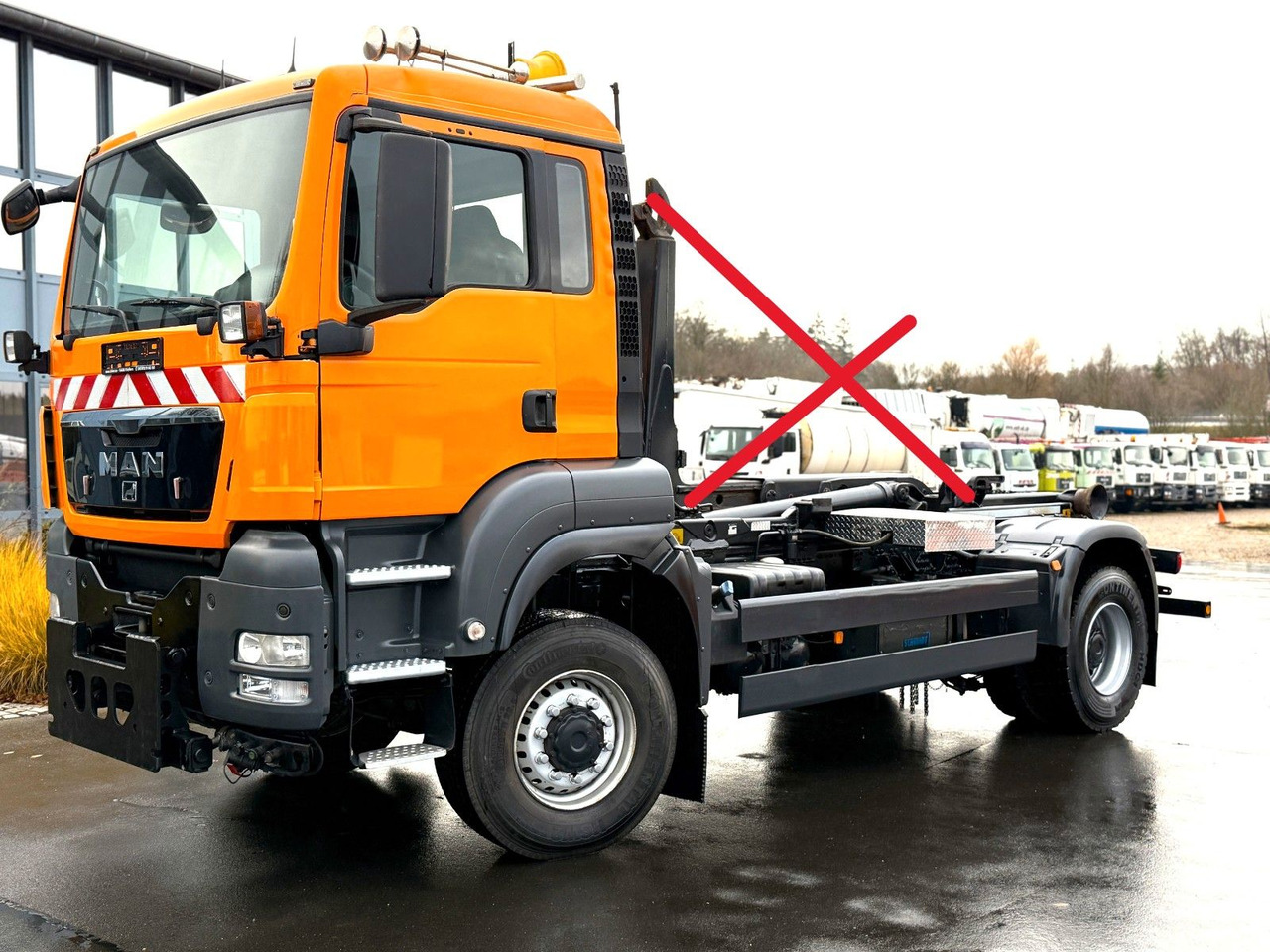 MAN TGS 18.360 4x4 Winterdienst Meiller Fahrgestell - شاحنة بهيكل معدني للمقصورة: صورة 3 MAN TGS 18.360 4x4 Winterdienst Meiller Fahrgestell - شاحنة بهيكل معدني للمقصورة: صورة 3