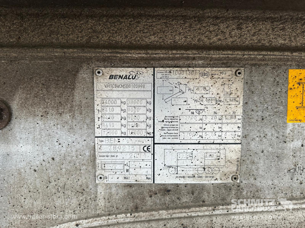 BENALU Tipper Alu-square sided body 24m³ - نصف مقطورة قلابة: صورة 4 BENALU Tipper Alu-square sided body 24m³ - نصف مقطورة قلابة: صورة 4