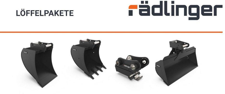 Rädlinger Löffelpaket 3,5 - 5 to mit MS 03 Schnellwechsler Yanmar - بكت حفار: صورة 1 Rädlinger Löffelpaket 3,5 - 5 to mit MS 03 Schnellwechsler Yanmar - بكت حفار: صورة 1