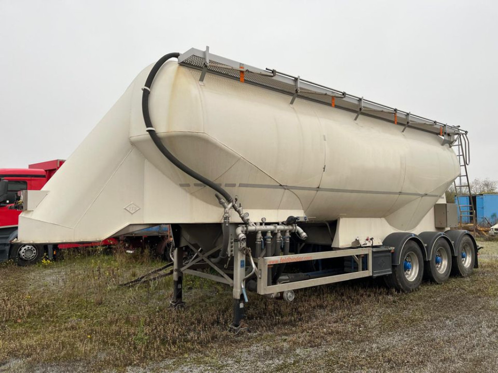 FELDBINDER Silo für Staub und Rieselgüter EUT 40.3 Auflieger Zement 40m³, Lenkachse - بلكر: صورة 1 FELDBINDER Silo für Staub und Rieselgüter EUT 40.3 Auflieger Zement 40m³, Lenkachse - بلكر: صورة 1