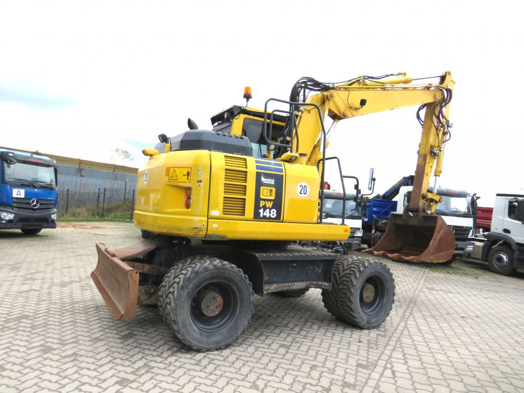 حفار ذو عجلات KOMATSU HANOMAG Mobilbagger PW 148 - 8 Bagger 6.824h Deutsch top: صورة 9