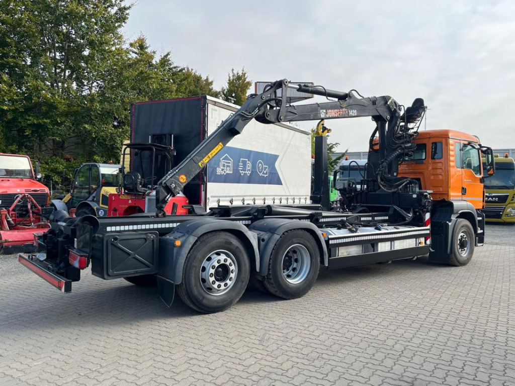 MAN MAN TG-S Abrollkipper mit Kran 26.400 6x4H-2 BL Lift/Lenk - شاحنة برافعة خطافية, شاحنة كرين: صورة 5 MAN MAN TG-S Abrollkipper mit Kran 26.400 6x4H-2 BL Lift/Lenk - شاحنة برافعة خطافية, شاحنة كرين: صورة 5