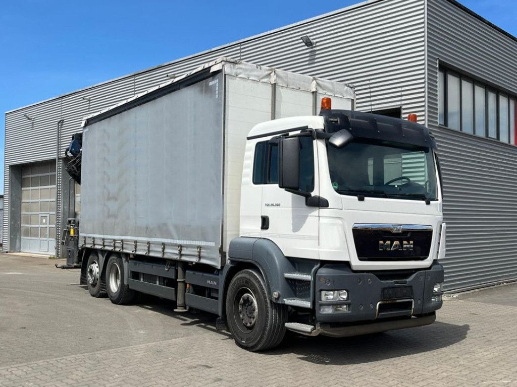 MAN TG-S 26.360 6x2-2LL Pritsche Heckkran 34m/to, Ji - شاحنات مسطحة, شاحنة كرين: صورة 2 MAN TG-S 26.360 6x2-2LL Pritsche Heckkran 34m/to, Ji - شاحنات مسطحة, شاحنة كرين: صورة 2