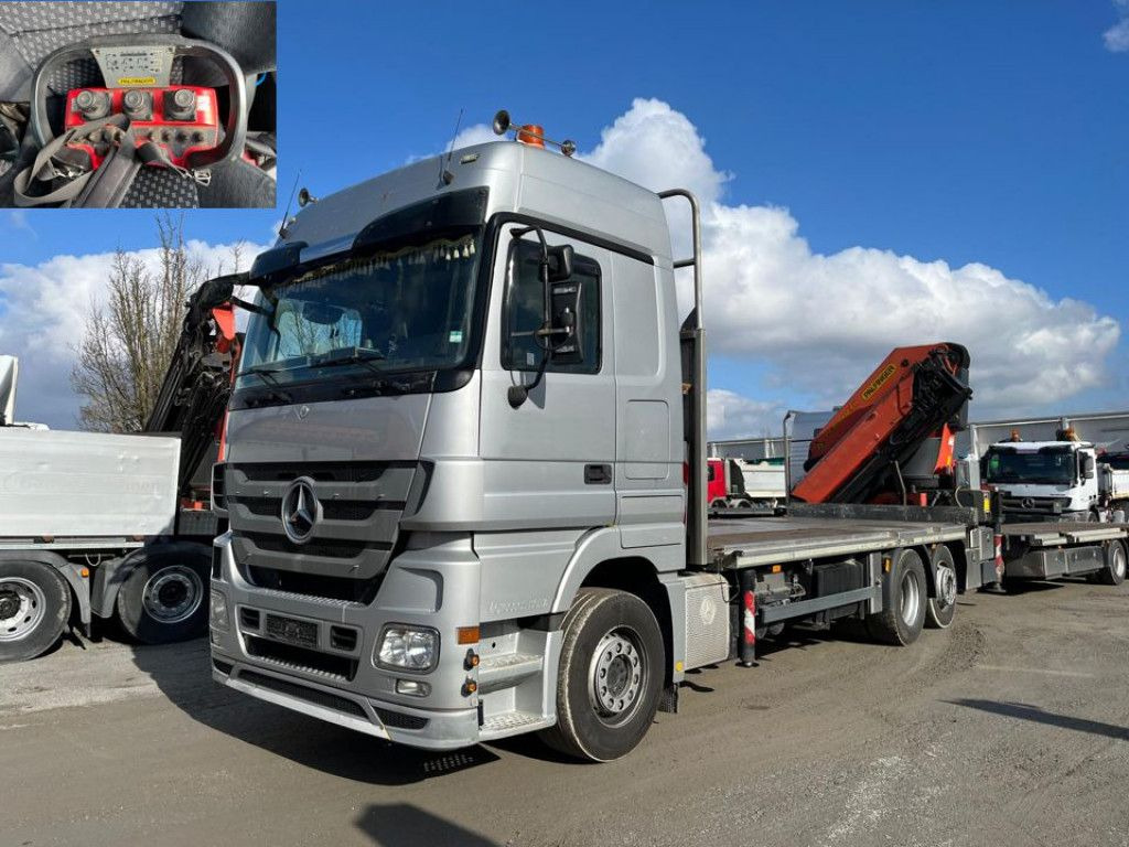 Mercedes-Benz Actros 2541 Pritsche Heckkran Palfinger PK 40002 - شاحنة كرين: صورة 1 Mercedes-Benz Actros 2541 Pritsche Heckkran Palfinger PK 40002 - شاحنة كرين: صورة 1
