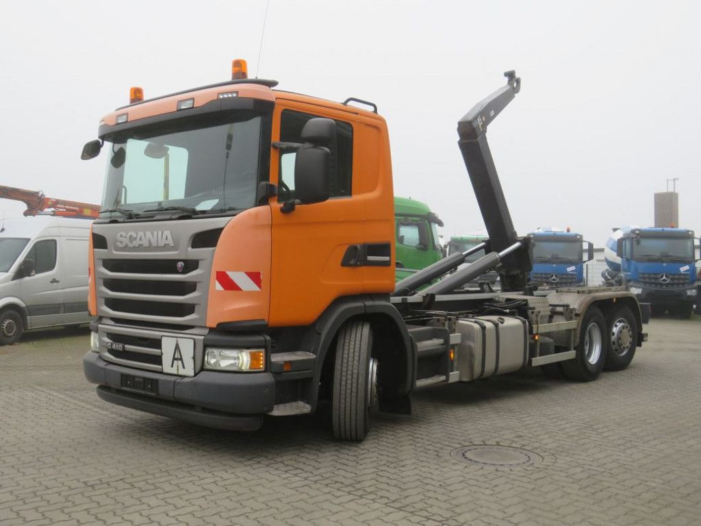 Scania G 410 LB 6x2*4HNA Abrollkipper Lift+Lenkachse 28 - شاحنة برافعة خطافية: صورة 1 Scania G 410 LB 6x2*4HNA Abrollkipper Lift+Lenkachse 28 - شاحنة برافعة خطافية: صورة 1