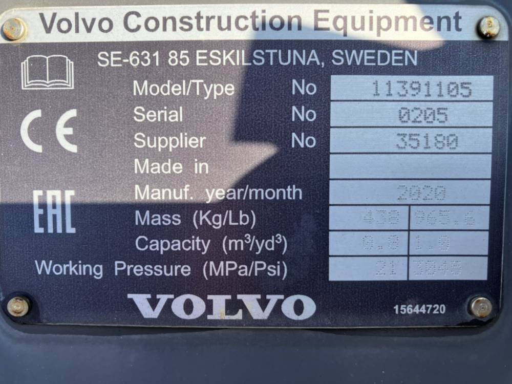 Volvo Klappschaufel mit Messer -P Aufnahme - بكت: صورة 5 Volvo Klappschaufel mit Messer -P Aufnahme - بكت: صورة 5