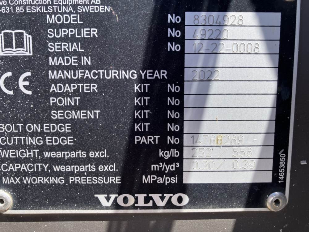 Volvo Tieflöffel mit Messer S50 - لودر ذو محراث خلفي/ باكهو: صورة 5 Volvo Tieflöffel mit Messer S50 - لودر ذو محراث خلفي/ باكهو: صورة 5