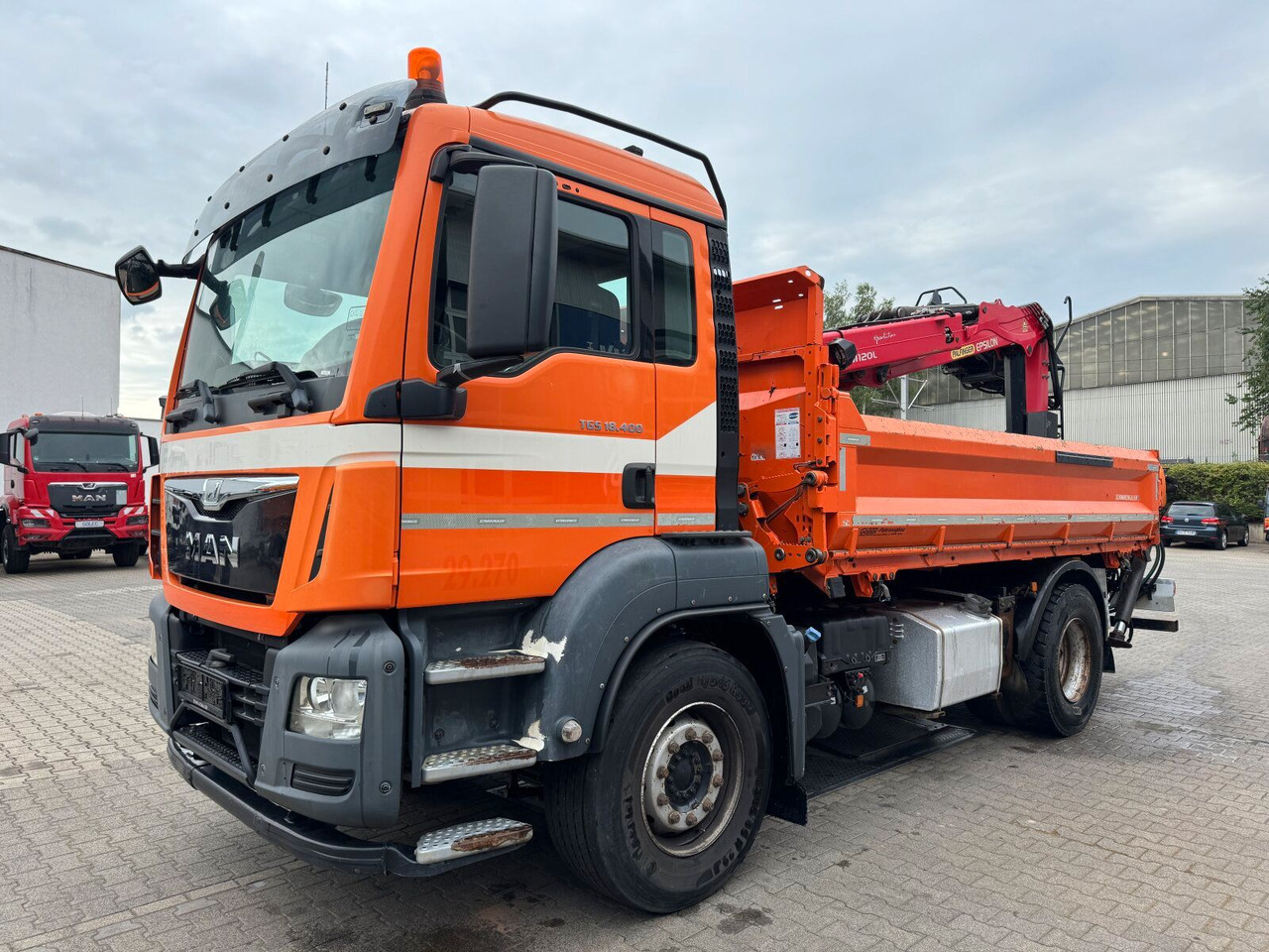 MAN TGS 18.400 4x2 Kipper Bordmatic Kran Palfinger - شاحنة قلاب, شاحنة كرين: صورة 2 MAN TGS 18.400 4x2 Kipper Bordmatic Kran Palfinger - شاحنة قلاب, شاحنة كرين: صورة 2