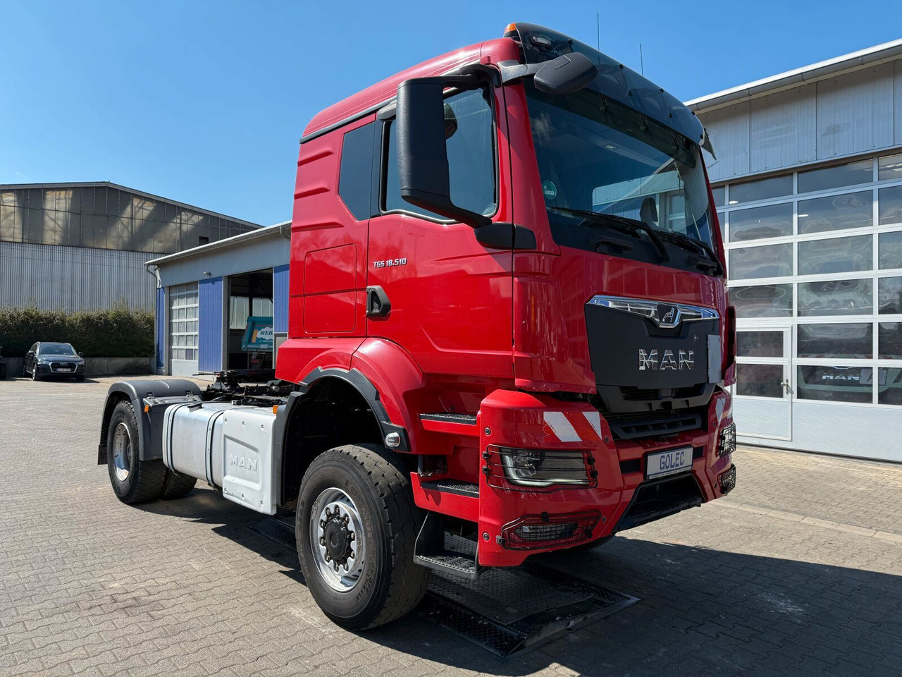 MAN TGS 18.510 4x4 SZM - Kipphyd. Blatt Luft Pritard - مقطورة السحب: صورة 1 MAN TGS 18.510 4x4 SZM - Kipphyd. Blatt Luft Pritard - مقطورة السحب: صورة 1