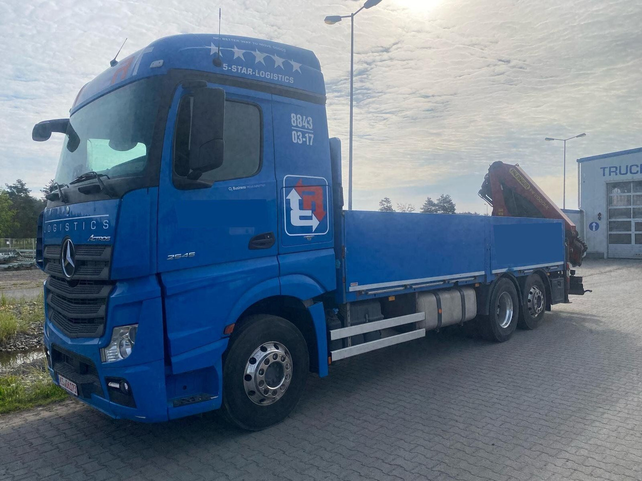 Mercedes-Benz ACTROS 2545 6x2 Pritsch Kran Palfinger PK20001 - شاحنات مسطحة, شاحنة كرين: صورة 1 Mercedes-Benz ACTROS 2545 6x2 Pritsch Kran Palfinger PK20001 - شاحنات مسطحة, شاحنة كرين: صورة 1