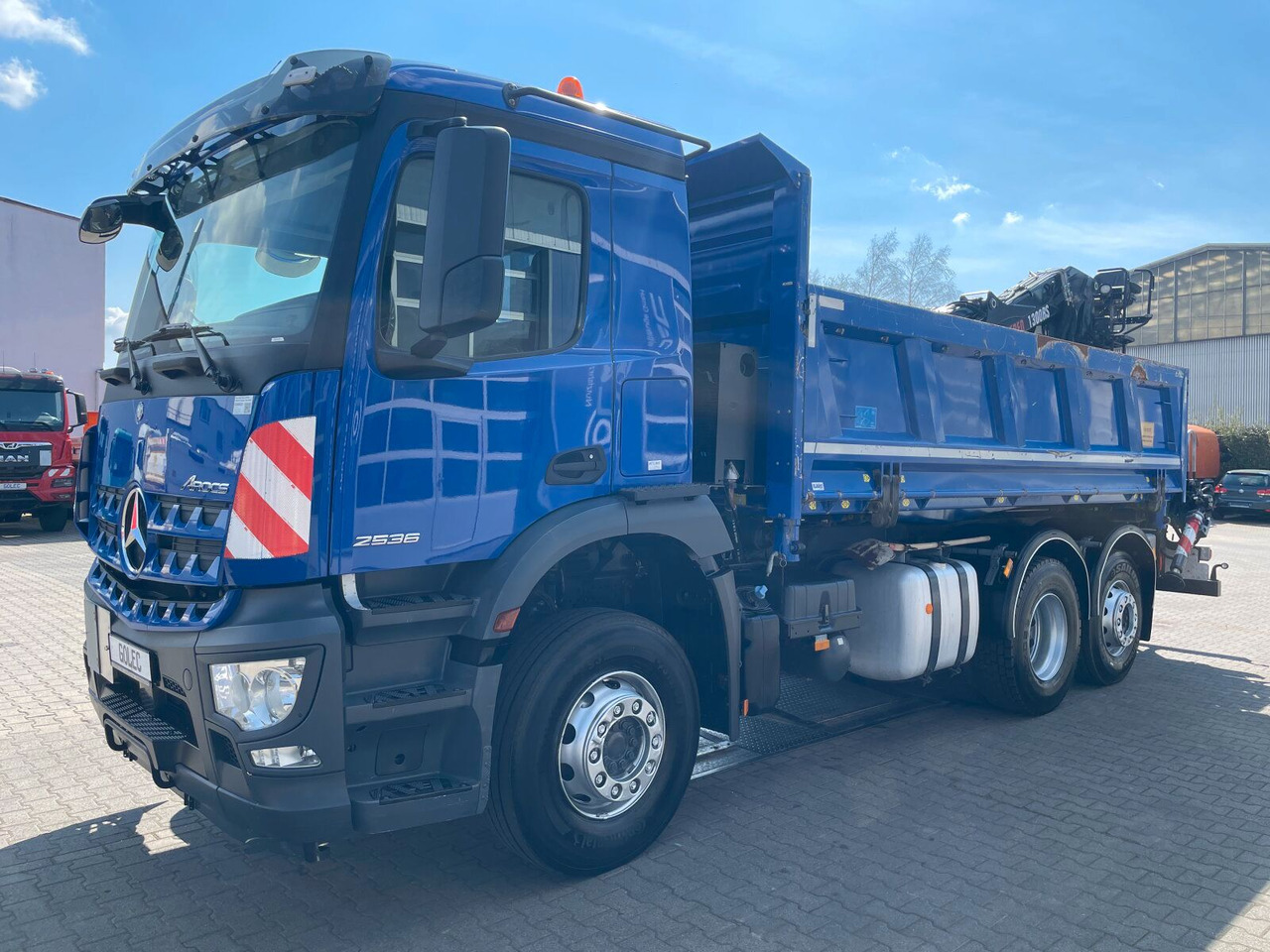 شاحنة قلاب, شاحنة كرين Mercedes-Benz AROCS 2536 6x2*4 Kipper Kran HIAB: صورة 9