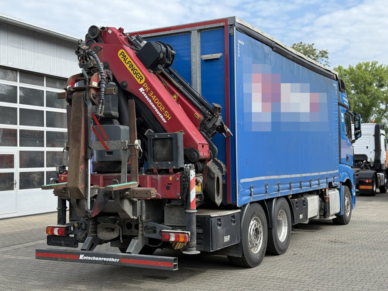 Mercedes-Benz Actros 6x2 Pritsche Kran Palfinger PK34002 + JIB - شاحنة ذات ستائر جانبية, شاحنة كرين: صورة 3 Mercedes-Benz Actros 6x2 Pritsche Kran Palfinger PK34002 + JIB - شاحنة ذات ستائر جانبية, شاحنة كرين: صورة 3
