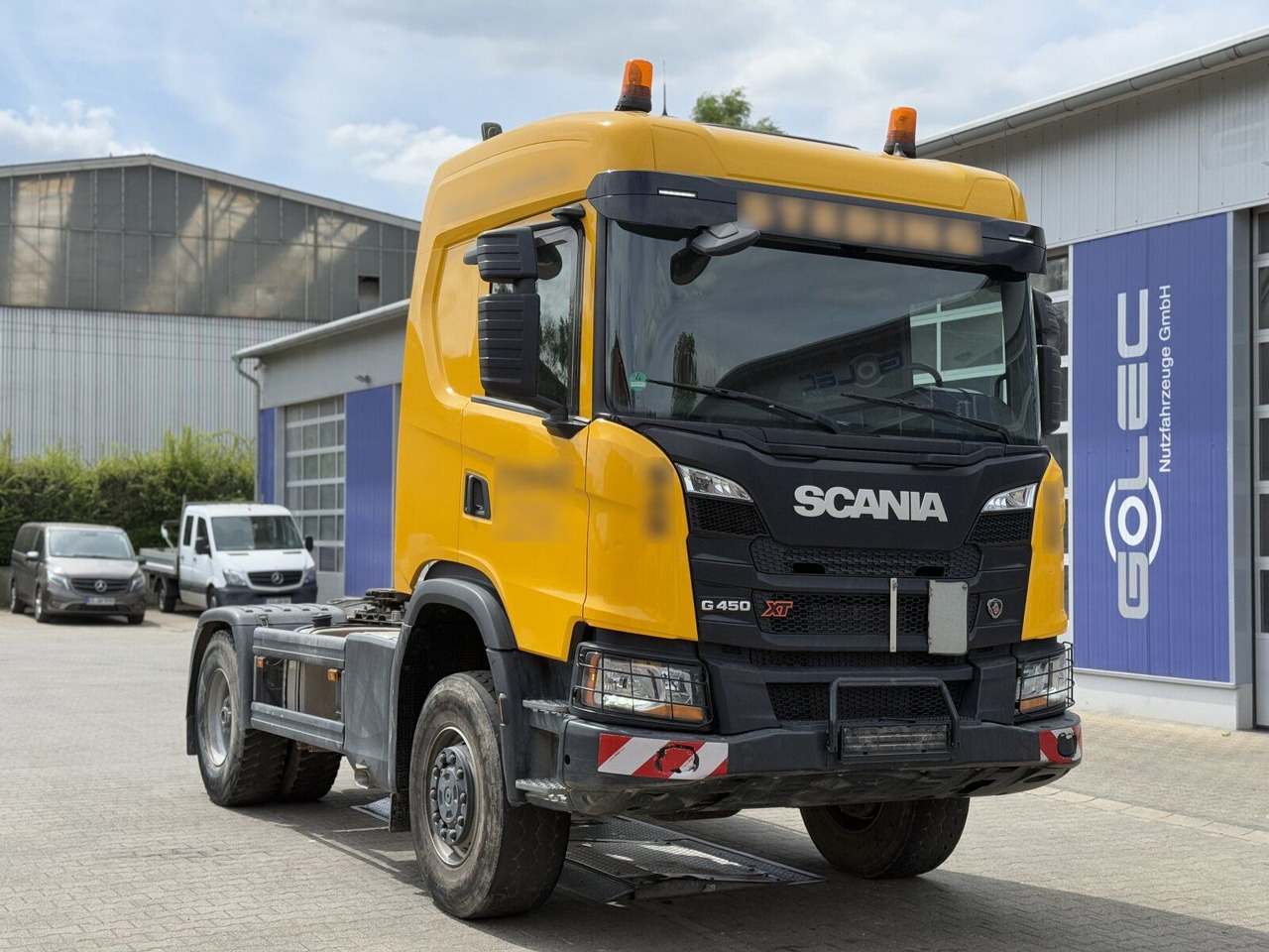 مقطورة السحب Scania G450 XT 4x4 Euro 6 SZM Kipphydraulik Blatt/ Luft: صورة 1