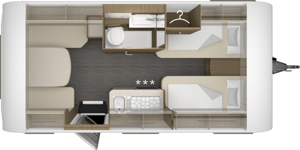 Tabbert Cazadora 460 E 2,3 Auflastung 1800 kg - كرفان سحب: صورة 2 Tabbert Cazadora 460 E 2,3 Auflastung 1800 kg - كرفان سحب: صورة 2