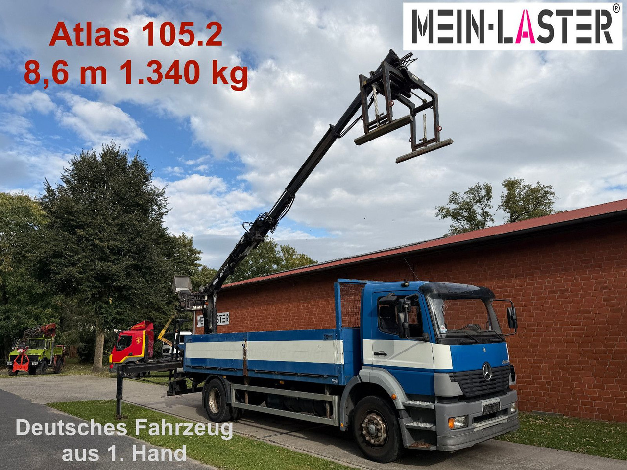 Mercedes-Benz 1823 Atego Atlas 105.2 1.Hand nur 226.000 km - شاحنات مسطحة, شاحنة كرين: صورة 1 Mercedes-Benz 1823 Atego Atlas 105.2 1.Hand nur 226.000 km - شاحنات مسطحة, شاحنة كرين: صورة 1
